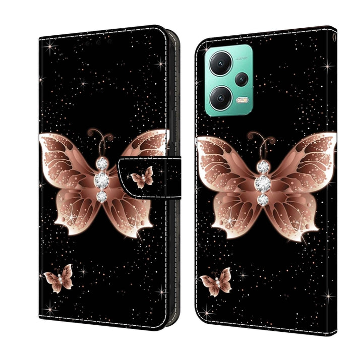 Funda protectora de cuero para teléfono Crystal 3D a prueba de golpes, For Xiaomi Redmi A1+ / A2 / A2+, For Xiaomi 13T Pro, For Xiaomi Redmi Note 12 4G, For Xiaomi Redmi Note 12 Pro+, For Xiaomi Redmi Note 12 5G Global / Poco X5