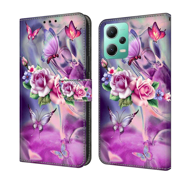 Funda protectora de cuero para teléfono Crystal 3D a prueba de golpes, For Xiaomi Redmi A1+ / A2 / A2+, For Xiaomi 13T Pro, For Xiaomi Redmi Note 12 4G, For Xiaomi Redmi Note 12 Pro+, For Xiaomi Redmi Note 12 5G Global / Poco X5