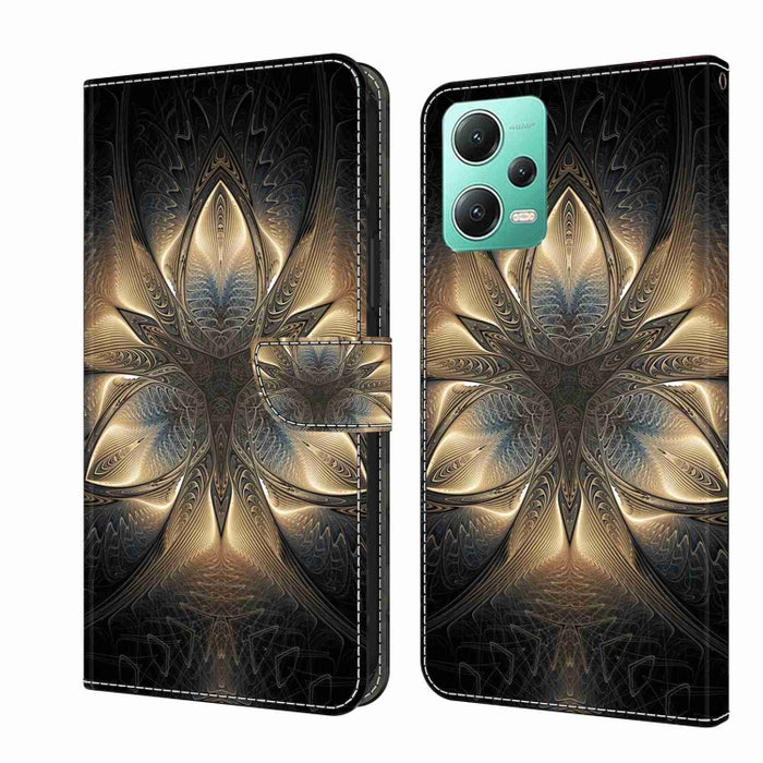 Funda protectora de cuero para teléfono Crystal 3D a prueba de golpes, For Xiaomi Redmi A1+ / A2 / A2+, For Xiaomi 13T Pro, For Xiaomi Redmi Note 12 4G, For Xiaomi Redmi Note 12 Pro+, For Xiaomi Redmi Note 12 5G Global / Poco X5