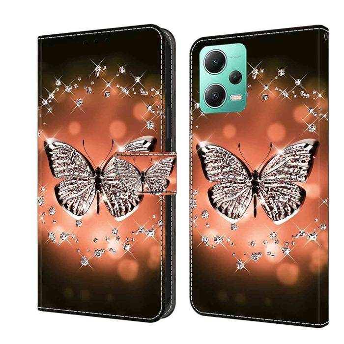 Funda protectora de cuero para teléfono Crystal 3D a prueba de golpes, For Xiaomi Redmi A1+ / A2 / A2+, For Xiaomi 13T Pro, For Xiaomi Redmi Note 12 4G, For Xiaomi Redmi Note 12 Pro+, For Xiaomi Redmi Note 12 5G Global / Poco X5
