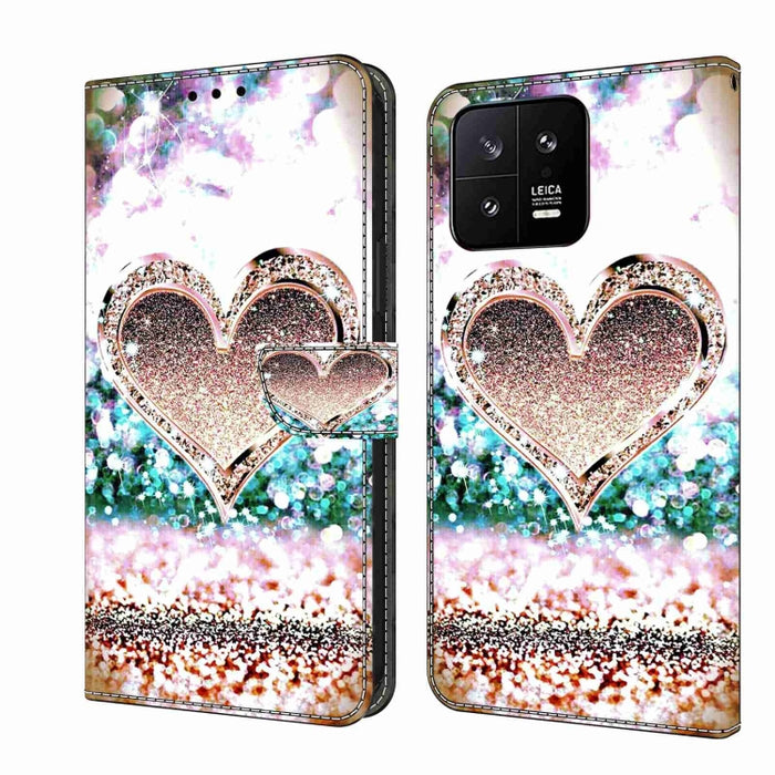 Funda protectora de cuero para teléfono Crystal 3D a prueba de golpes, For Xiaomi Redmi 11A 4G / Redmi 12C Global, For Xiaomi 13 Lite, For Xiaomi 13 Pro, For Xiaomi 13, For Xiaomi Redmi Note 11 Pro 5G / 4G Global