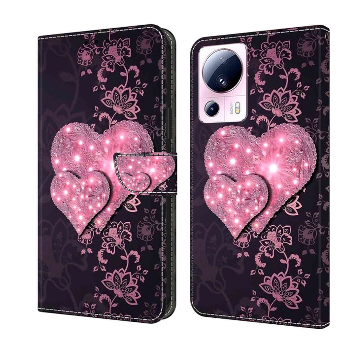 Funda protectora de cuero para teléfono Crystal 3D a prueba de golpes, For Xiaomi Redmi 11A 4G / Redmi 12C Global, For Xiaomi 13 Lite, For Xiaomi 13 Pro, For Xiaomi 13, For Xiaomi Redmi Note 11 Pro 5G / 4G Global