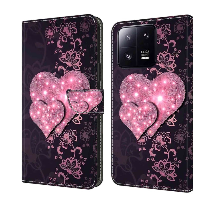Funda protectora de cuero para teléfono Crystal 3D a prueba de golpes, For Xiaomi Redmi 11A 4G / Redmi 12C Global, For Xiaomi 13 Lite, For Xiaomi 13 Pro, For Xiaomi 13, For Xiaomi Redmi Note 11 Pro 5G / 4G Global