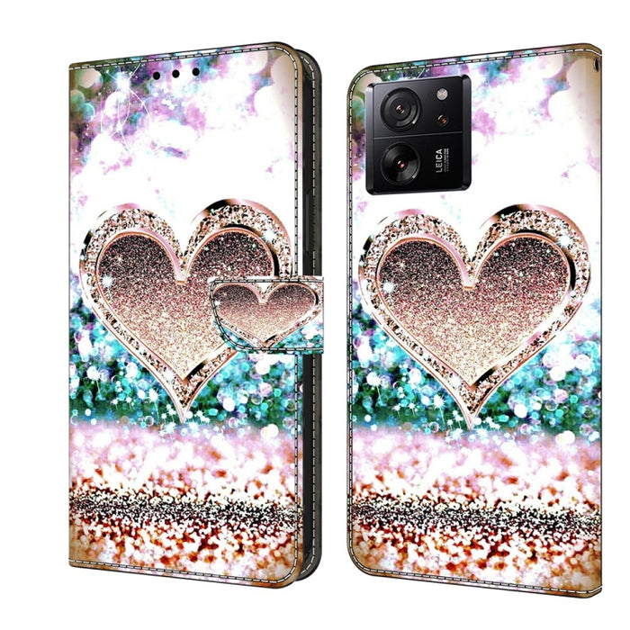 Funda protectora de cuero para teléfono Crystal 3D a prueba de golpes, For Xiaomi Redmi A1+ / A2 / A2+, For Xiaomi 13T Pro, For Xiaomi Redmi Note 12 4G, For Xiaomi Redmi Note 12 Pro+, For Xiaomi Redmi Note 12 5G Global / Poco X5