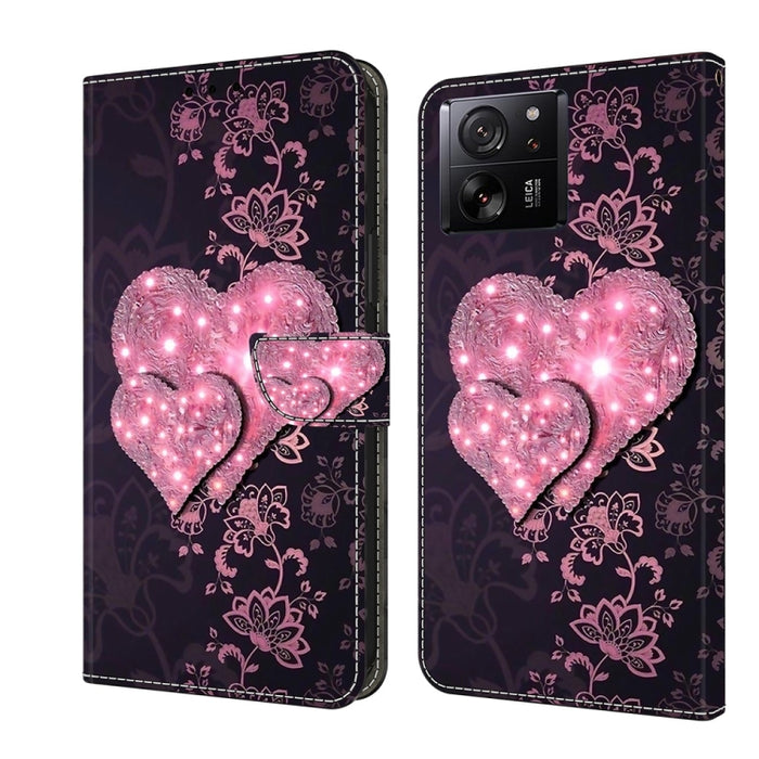 Funda protectora de cuero para teléfono Crystal 3D a prueba de golpes, For Xiaomi Redmi A1+ / A2 / A2+, For Xiaomi 13T Pro, For Xiaomi Redmi Note 12 4G, For Xiaomi Redmi Note 12 Pro+, For Xiaomi Redmi Note 12 5G Global / Poco X5