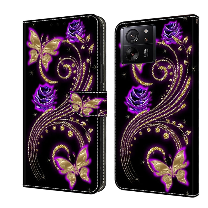 Funda protectora de cuero para teléfono Crystal 3D a prueba de golpes, For Xiaomi Redmi A1+ / A2 / A2+, For Xiaomi 13T Pro, For Xiaomi Redmi Note 12 4G, For Xiaomi Redmi Note 12 Pro+, For Xiaomi Redmi Note 12 5G Global / Poco X5