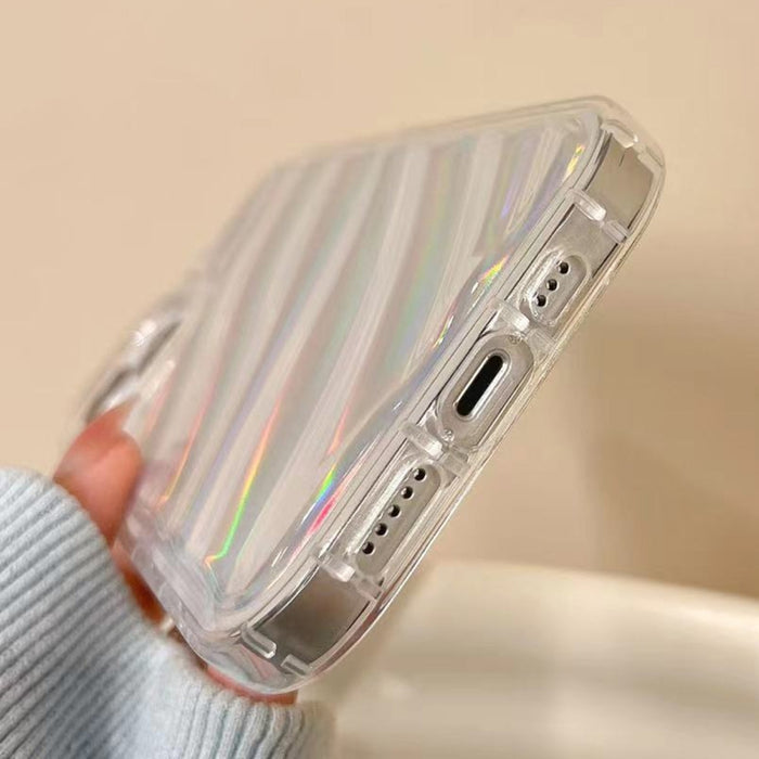 Estuche para teléfono TPU con ondas de lentejuelas láser