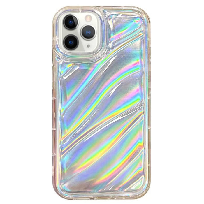 Estuche para teléfono TPU con ondas de lentejuelas láser