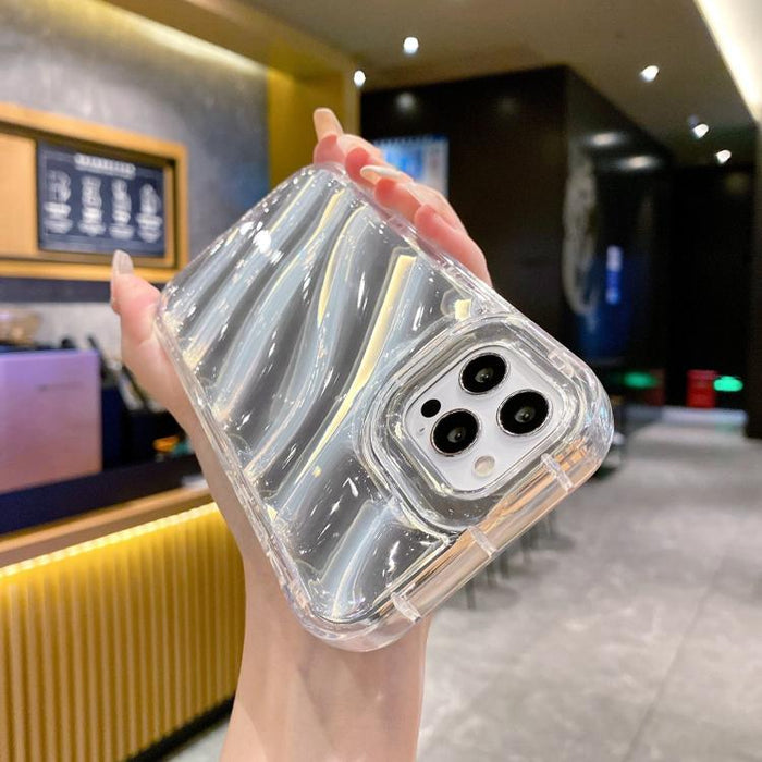 Estuche para teléfono TPU con ondas de lentejuelas láser