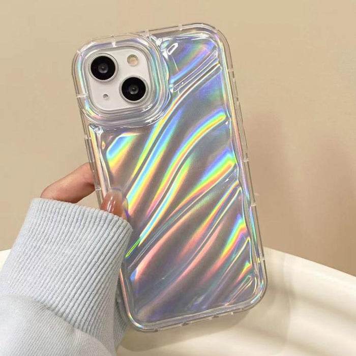 Estuche para teléfono TPU con ondas de lentejuelas láser