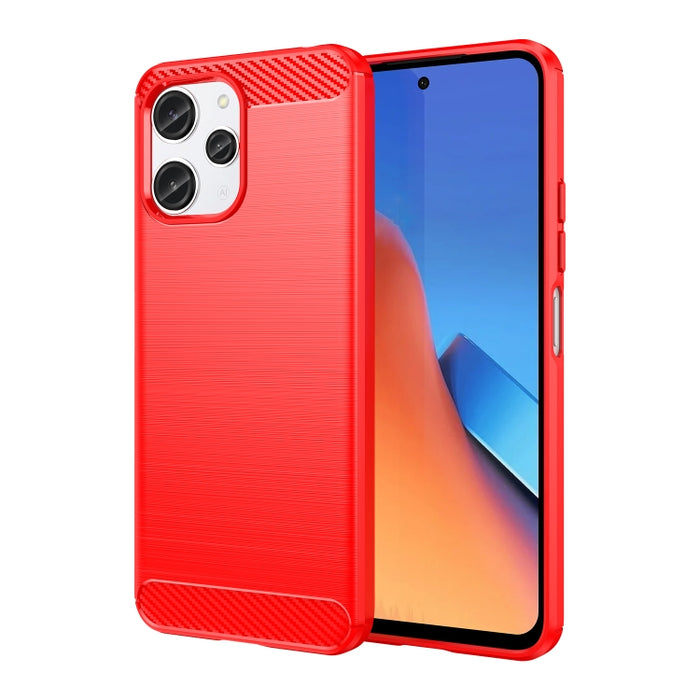 Caja de teléfono TPU de fibra de carbono con textura cepillada, For Redmi A7 Pro 171mm / Poco C85x 5G, For Redmi R70m 5G, For Redmi R70 5G, For Redmi 15a 5G, For Redmi Turbo 5 Max / Poco X8 Pro Max, For Redmi Turbo 5 5G / Poco X8 Pro 5G                ...