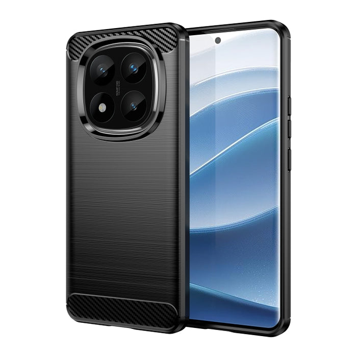 Caja de teléfono TPU de fibra de carbono con textura cepillada, For Redmi A7 Pro 171mm / Poco C85x 5G, For Redmi R70m 5G, For Redmi R70 5G, For Redmi 15a 5G, For Redmi Turbo 5 Max / Poco X8 Pro Max, For Redmi Turbo 5 5G / Poco X8 Pro 5G                ...