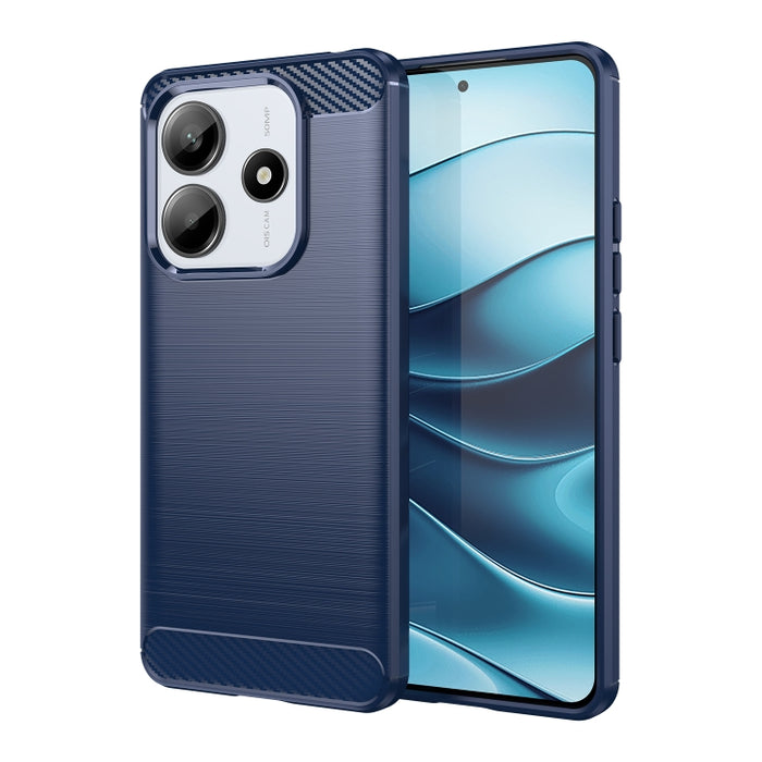 Caja de teléfono TPU de fibra de carbono con textura cepillada, For Redmi A7 Pro 171mm / Poco C85x 5G, For Redmi R70m 5G, For Redmi R70 5G, For Redmi 15a 5G, For Redmi Turbo 5 Max / Poco X8 Pro Max, For Redmi Turbo 5 5G / Poco X8 Pro 5G                ...