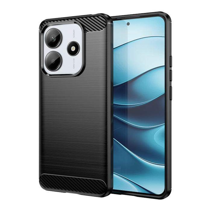 Caja de teléfono TPU de fibra de carbono con textura cepillada, For Redmi A7 Pro 171mm / Poco C85x 5G, For Redmi R70m 5G, For Redmi R70 5G, For Redmi 15a 5G, For Redmi Turbo 5 Max / Poco X8 Pro Max, For Redmi Turbo 5 5G / Poco X8 Pro 5G                ...