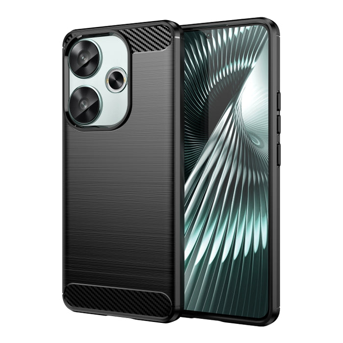 Caja de teléfono TPU de fibra de carbono con textura cepillada, For Redmi A7 Pro 171mm / Poco C85x 5G, For Redmi R70m 5G, For Redmi R70 5G, For Redmi 15a 5G, For Redmi Turbo 5 Max / Poco X8 Pro Max, For Redmi Turbo 5 5G / Poco X8 Pro 5G                ...