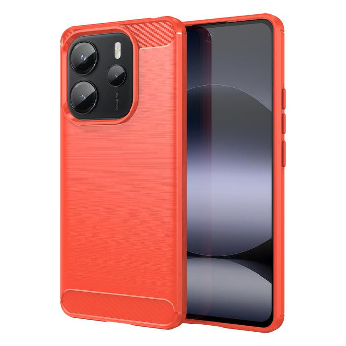 Caja de teléfono TPU de fibra de carbono con textura cepillada, For Redmi A7 Pro 171mm / Poco C85x 5G, For Redmi R70m 5G, For Redmi R70 5G, For Redmi 15a 5G, For Redmi Turbo 5 Max / Poco X8 Pro Max, For Redmi Turbo 5 5G / Poco X8 Pro 5G                ...