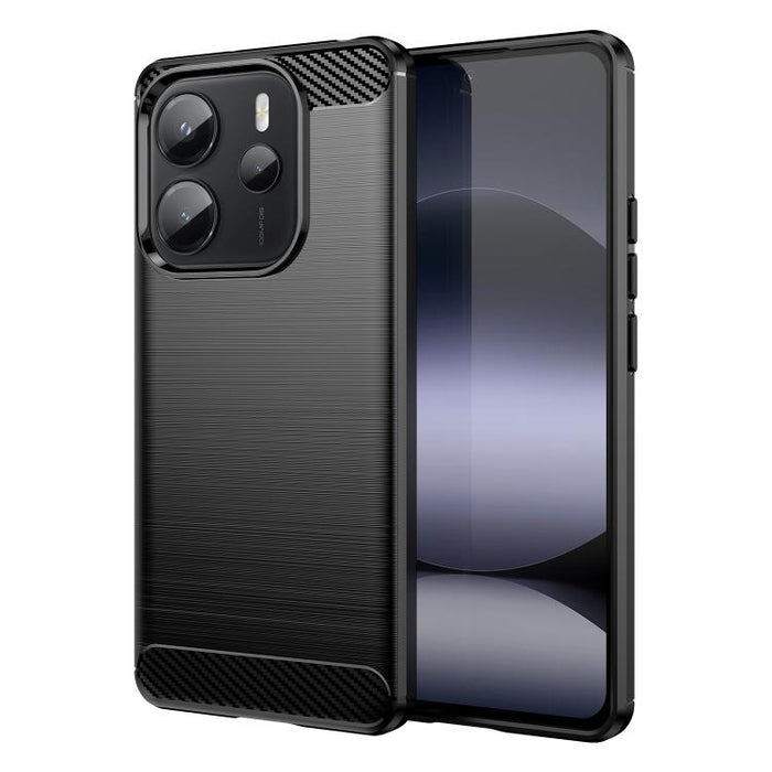 Caja de teléfono TPU de fibra de carbono con textura cepillada, For Redmi A7 Pro 171mm / Poco C85x 5G, For Redmi R70m 5G, For Redmi R70 5G, For Redmi 15a 5G, For Redmi Turbo 5 Max / Poco X8 Pro Max, For Redmi Turbo 5 5G / Poco X8 Pro 5G                ...