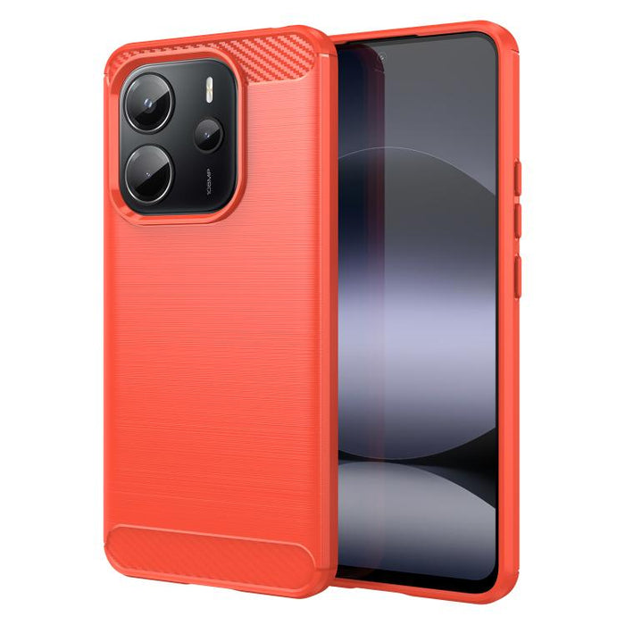 Caja de teléfono TPU de fibra de carbono con textura cepillada, For Redmi A7 Pro 171mm / Poco C85x 5G, For Redmi R70m 5G, For Redmi R70 5G, For Redmi 15a 5G, For Redmi Turbo 5 Max / Poco X8 Pro Max, For Redmi Turbo 5 5G / Poco X8 Pro 5G                ...