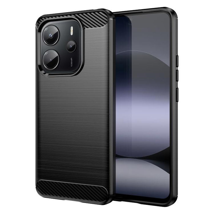 Caja de teléfono TPU de fibra de carbono con textura cepillada, For Redmi A7 Pro 171mm / Poco C85x 5G, For Redmi R70m 5G, For Redmi R70 5G, For Redmi 15a 5G, For Redmi Turbo 5 Max / Poco X8 Pro Max, For Redmi Turbo 5 5G / Poco X8 Pro 5G                ...