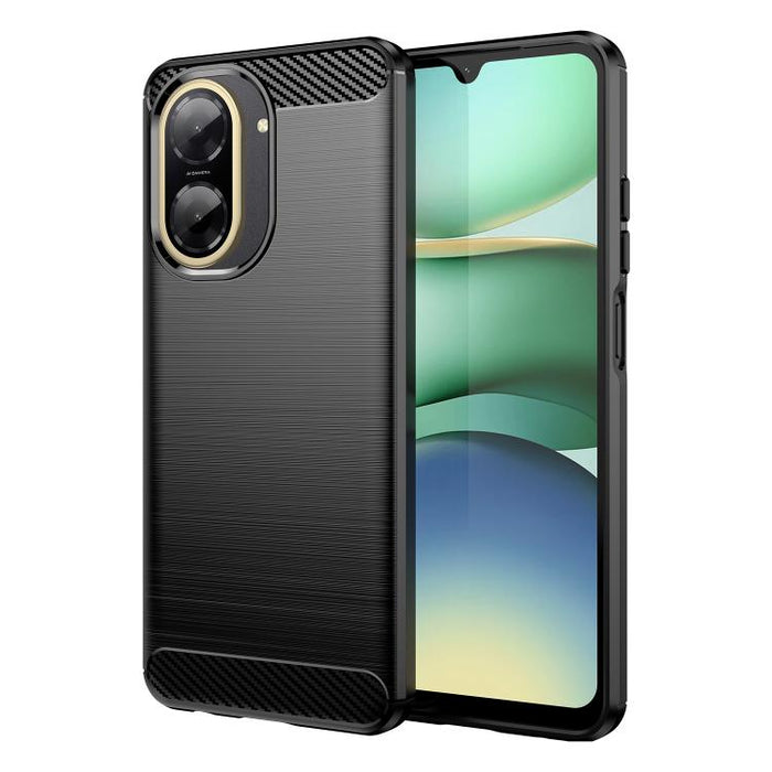 Caja de teléfono TPU de fibra de carbono con textura cepillada, For Redmi A7 Pro 171mm / Poco C85x 5G, For Redmi R70m 5G, For Redmi R70 5G, For Redmi 15a 5G, For Redmi Turbo 5 Max / Poco X8 Pro Max, For Redmi Turbo 5 5G / Poco X8 Pro 5G                ...