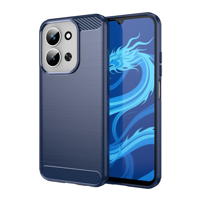 Caja de teléfono TPU de fibra de carbono con textura cepillada, For Redmi A7 Pro 171mm / Poco C85x 5G, For Redmi R70m 5G, For Redmi R70 5G, For Redmi 15a 5G, For Redmi Turbo 5 Max / Poco X8 Pro Max, For Redmi Turbo 5 5G / Poco X8 Pro 5G                ...