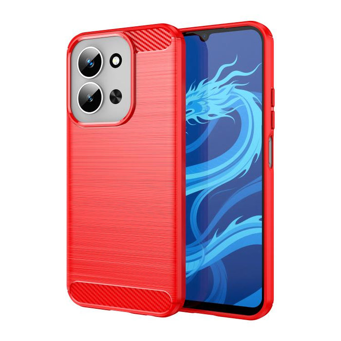 Caja de teléfono TPU de fibra de carbono con textura cepillada, For Redmi A7 Pro 171mm / Poco C85x 5G, For Redmi R70m 5G, For Redmi R70 5G, For Redmi 15a 5G, For Redmi Turbo 5 Max / Poco X8 Pro Max, For Redmi Turbo 5 5G / Poco X8 Pro 5G                ...