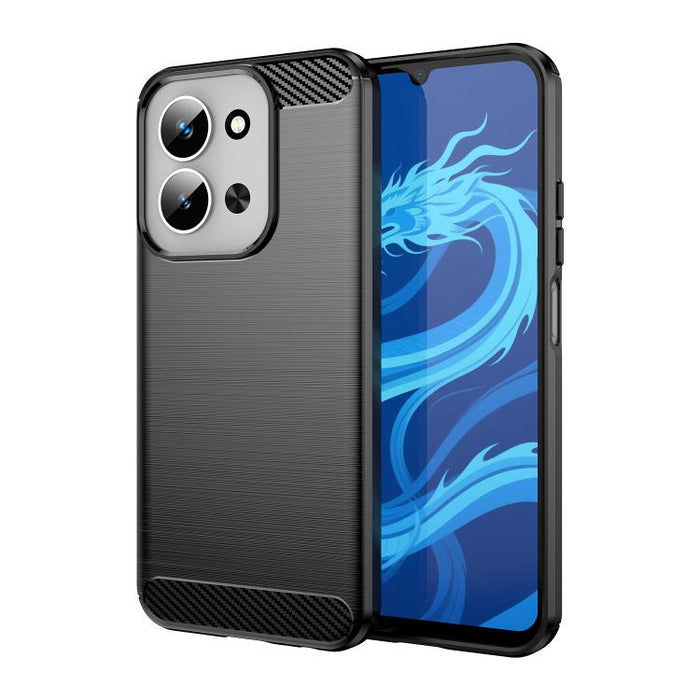 Caja de teléfono TPU de fibra de carbono con textura cepillada, For Redmi A7 Pro 171mm / Poco C85x 5G, For Redmi R70m 5G, For Redmi R70 5G, For Redmi 15a 5G, For Redmi Turbo 5 Max / Poco X8 Pro Max, For Redmi Turbo 5 5G / Poco X8 Pro 5G                ...