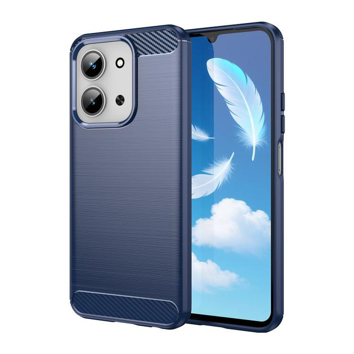 Caja de teléfono TPU de fibra de carbono con textura cepillada, For Redmi A7 Pro 171mm / Poco C85x 5G, For Redmi R70m 5G, For Redmi R70 5G, For Redmi 15a 5G, For Redmi Turbo 5 Max / Poco X8 Pro Max, For Redmi Turbo 5 5G / Poco X8 Pro 5G                ...
