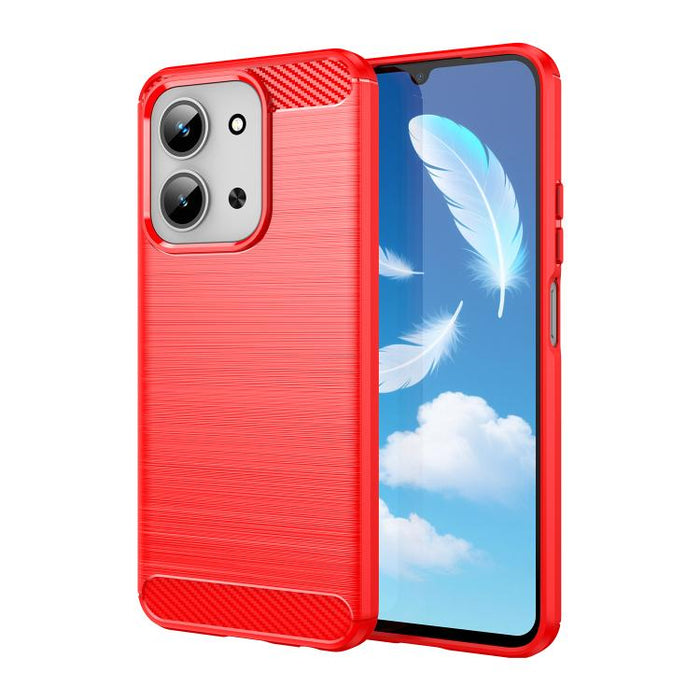 Caja de teléfono TPU de fibra de carbono con textura cepillada, For Redmi A7 Pro 171mm / Poco C85x 5G, For Redmi R70m 5G, For Redmi R70 5G, For Redmi 15a 5G, For Redmi Turbo 5 Max / Poco X8 Pro Max, For Redmi Turbo 5 5G / Poco X8 Pro 5G                ...