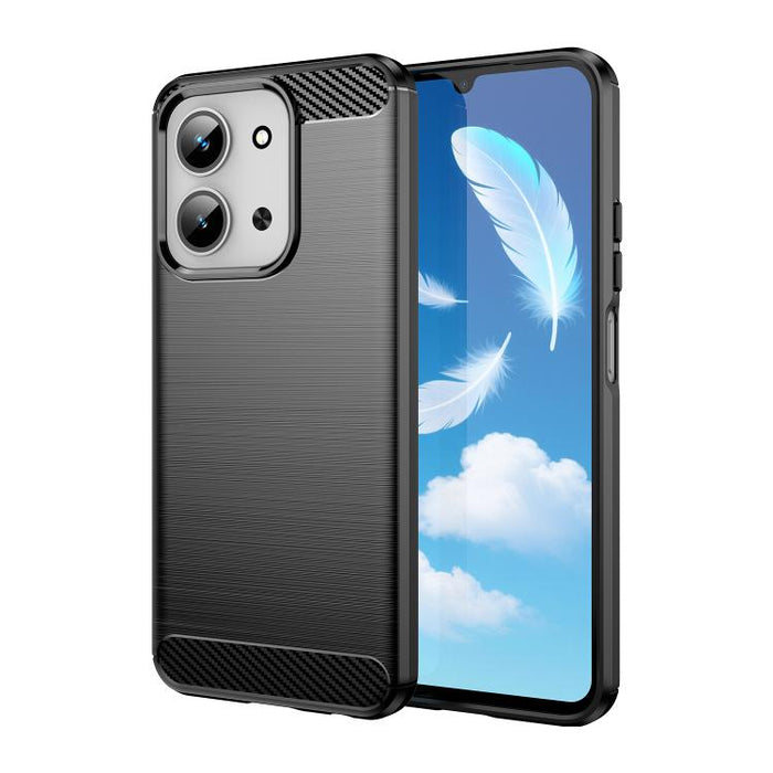 Caja de teléfono TPU de fibra de carbono con textura cepillada, For Redmi A7 Pro 171mm / Poco C85x 5G, For Redmi R70m 5G, For Redmi R70 5G, For Redmi 15a 5G, For Redmi Turbo 5 Max / Poco X8 Pro Max, For Redmi Turbo 5 5G / Poco X8 Pro 5G                ...