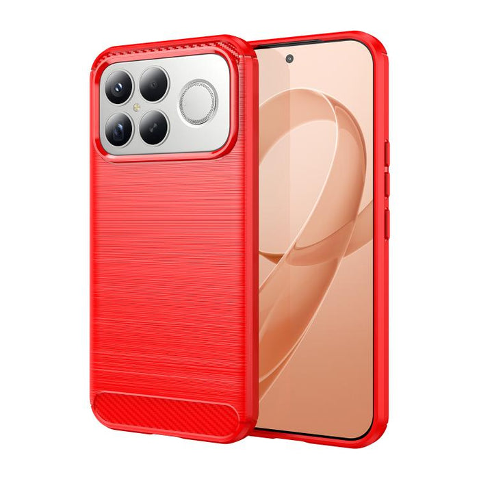 Caja de teléfono TPU de fibra de carbono con textura cepillada, For Redmi A7 Pro 171mm / Poco C85x 5G, For Redmi R70m 5G, For Redmi R70 5G, For Redmi 15a 5G, For Redmi Turbo 5 Max / Poco X8 Pro Max, For Redmi Turbo 5 5G / Poco X8 Pro 5G                ...