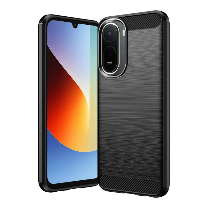 Caja de teléfono TPU de fibra de carbono con textura cepillada, For Redmi A7 Pro 171mm / Poco C85x 5G, For Redmi R70m 5G, For Redmi R70 5G, For Redmi 15a 5G, For Redmi Turbo 5 Max / Poco X8 Pro Max, For Redmi Turbo 5 5G / Poco X8 Pro 5G                ...
