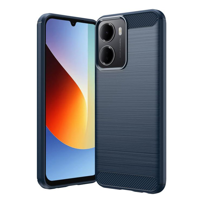 Caja de teléfono TPU de fibra de carbono con textura cepillada, For Redmi A7 Pro 171mm / Poco C85x 5G, For Redmi R70m 5G, For Redmi R70 5G, For Redmi 15a 5G, For Redmi Turbo 5 Max / Poco X8 Pro Max, For Redmi Turbo 5 5G / Poco X8 Pro 5G                ...