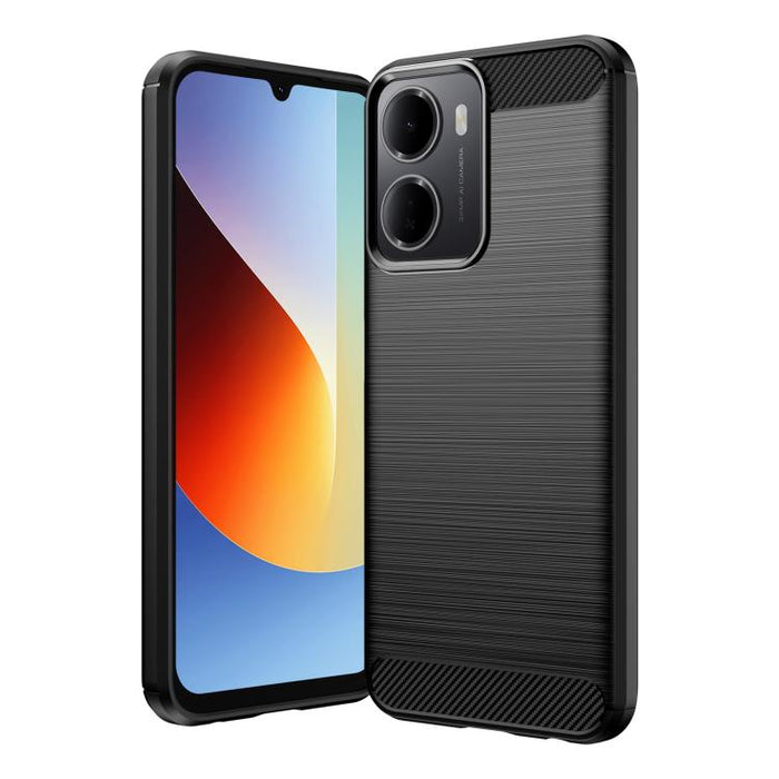 Caja de teléfono TPU de fibra de carbono con textura cepillada, For Redmi A7 Pro 171mm / Poco C85x 5G, For Redmi R70m 5G, For Redmi R70 5G, For Redmi 15a 5G, For Redmi Turbo 5 Max / Poco X8 Pro Max, For Redmi Turbo 5 5G / Poco X8 Pro 5G                ...