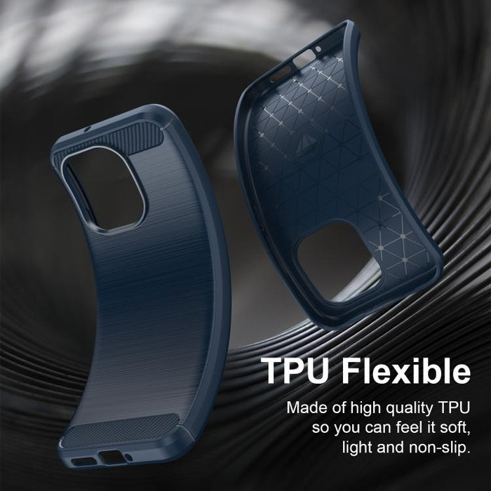 Caja de teléfono TPU de fibra de carbono con textura cepillada, For Redmi A7 Pro 171mm / Poco C85x 5G, For Redmi R70m 5G, For Redmi R70 5G, For Redmi 15a 5G, For Redmi Turbo 5 Max / Poco X8 Pro Max, For Redmi Turbo 5 5G / Poco X8 Pro 5G                ...