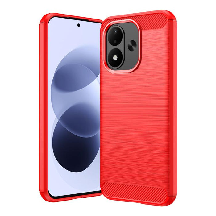 Caja de teléfono TPU de fibra de carbono con textura cepillada, For Redmi A7 Pro 171mm / Poco C85x 5G, For Redmi R70m 5G, For Redmi R70 5G, For Redmi 15a 5G, For Redmi Turbo 5 Max / Poco X8 Pro Max, For Redmi Turbo 5 5G / Poco X8 Pro 5G                ...
