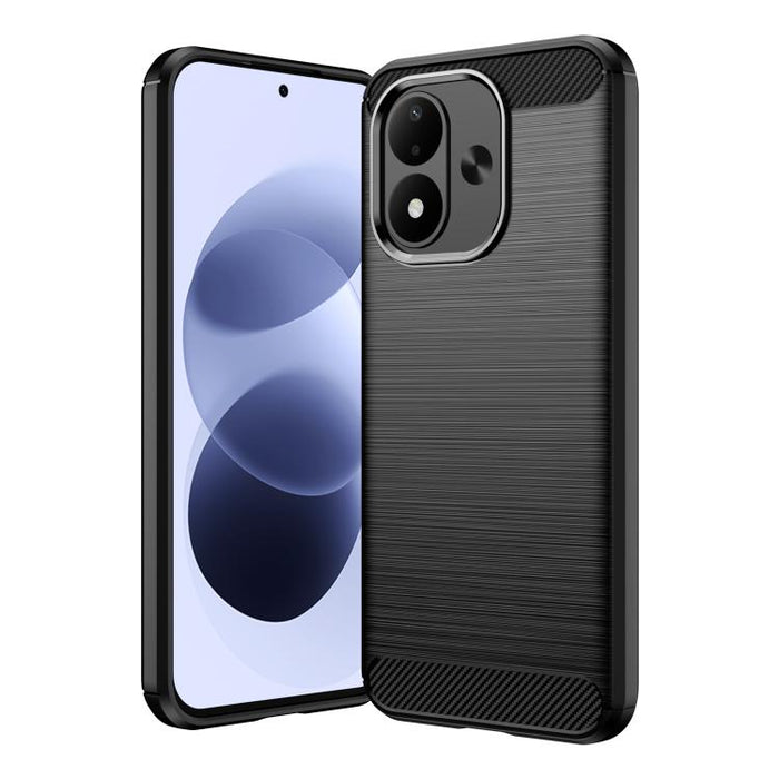 Caja de teléfono TPU de fibra de carbono con textura cepillada, For Redmi A7 Pro 171mm / Poco C85x 5G, For Redmi R70m 5G, For Redmi R70 5G, For Redmi 15a 5G, For Redmi Turbo 5 Max / Poco X8 Pro Max, For Redmi Turbo 5 5G / Poco X8 Pro 5G                ...