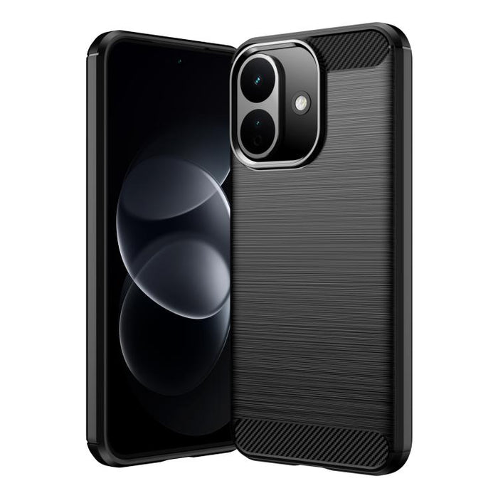 Caja de teléfono TPU de fibra de carbono con textura cepillada, For Redmi A7 Pro 171mm / Poco C85x 5G, For Redmi R70m 5G, For Redmi R70 5G, For Redmi 15a 5G, For Redmi Turbo 5 Max / Poco X8 Pro Max, For Redmi Turbo 5 5G / Poco X8 Pro 5G                ...