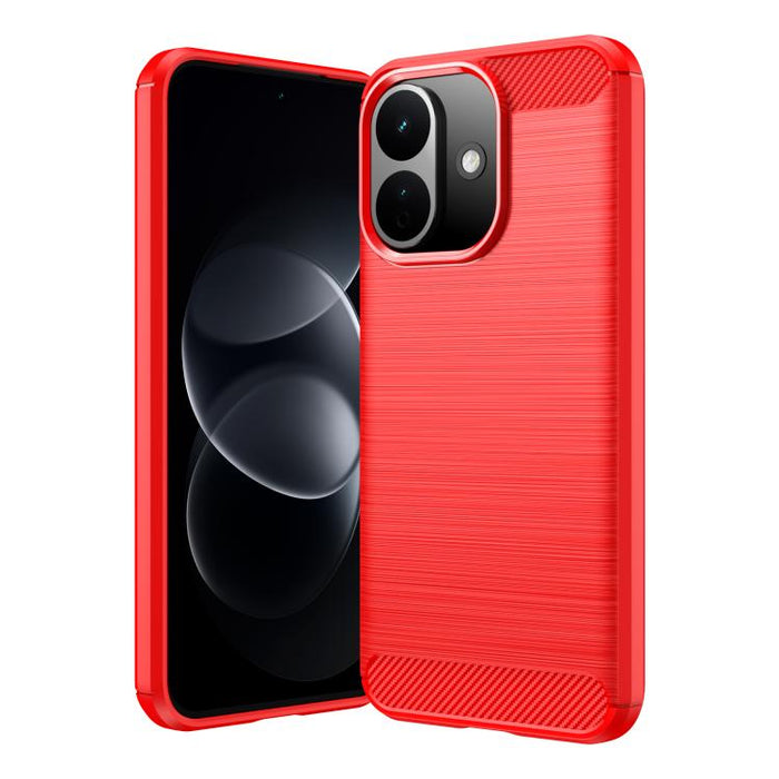 Caja de teléfono TPU de fibra de carbono con textura cepillada, For Redmi A7 Pro 171mm / Poco C85x 5G, For Redmi R70m 5G, For Redmi R70 5G, For Redmi 15a 5G, For Redmi Turbo 5 Max / Poco X8 Pro Max, For Redmi Turbo 5 5G / Poco X8 Pro 5G                ...