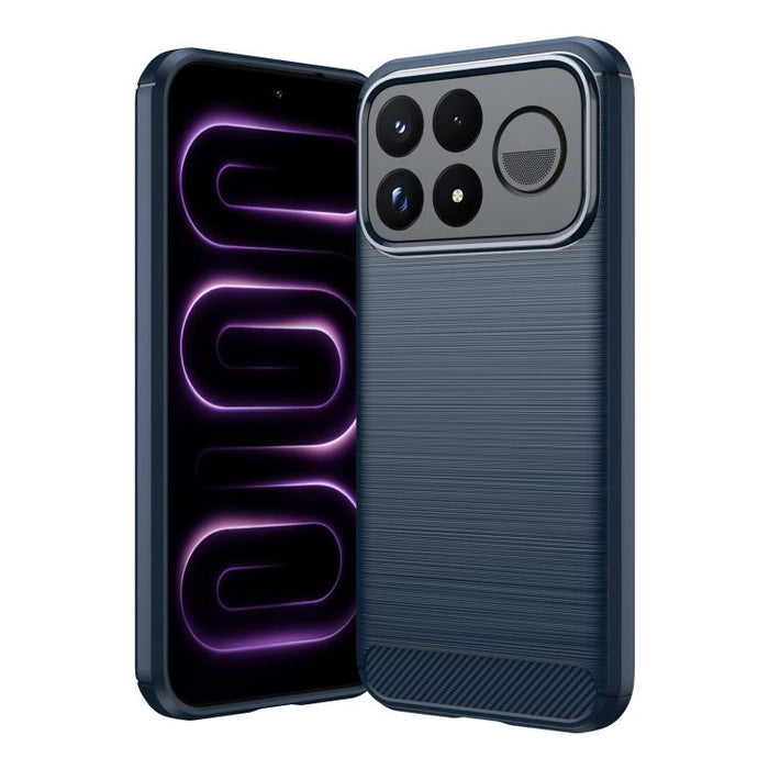 Caja de teléfono TPU de fibra de carbono con textura cepillada, For Redmi A7 Pro 171mm / Poco C85x 5G, For Redmi R70m 5G, For Redmi R70 5G, For Redmi 15a 5G, For Redmi Turbo 5 Max / Poco X8 Pro Max, For Redmi Turbo 5 5G / Poco X8 Pro 5G                ...