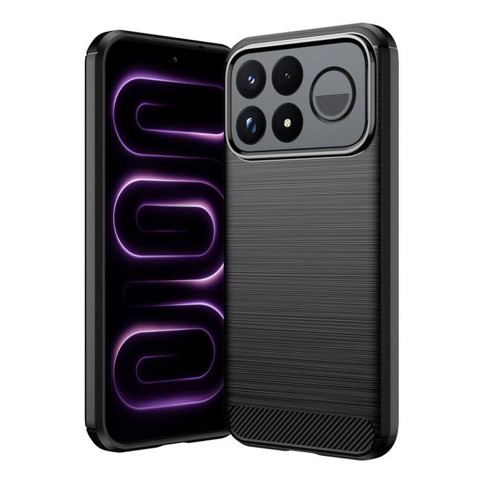 Caja de teléfono TPU de fibra de carbono con textura cepillada, For Redmi A7 Pro 171mm / Poco C85x 5G, For Redmi R70m 5G, For Redmi R70 5G, For Redmi 15a 5G, For Redmi Turbo 5 Max / Poco X8 Pro Max, For Redmi Turbo 5 5G / Poco X8 Pro 5G                ...