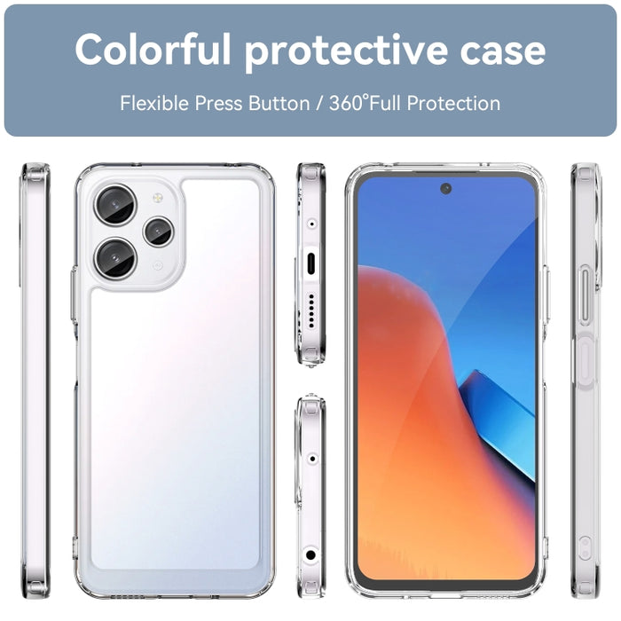 Caja colorida del teléfono de acrílico + TPU de la serie, For Xiaomi Redmi 12