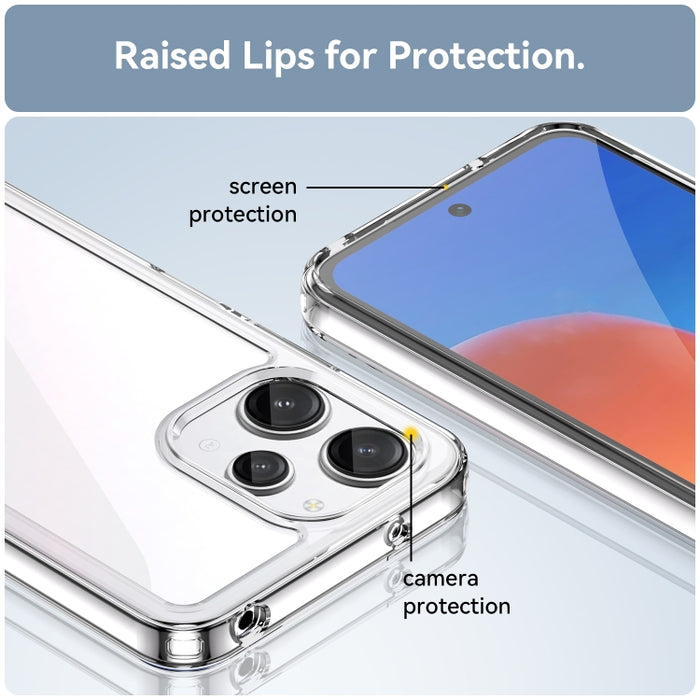 Caja colorida del teléfono de acrílico + TPU de la serie, For Xiaomi Redmi 12