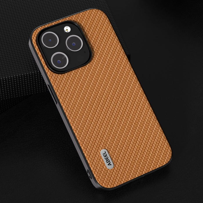 Funda protectora para teléfono con textura de fibra de carbono ABEEL