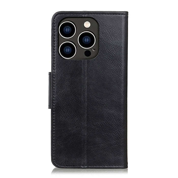 Mirren Crazy Horse Texture Funda de cuero con tapa horizontal para teléfono, For iPhone 15 Pro Max, For iPhone 15 Pro, For iPhone 15 Plus, For iPhone 15