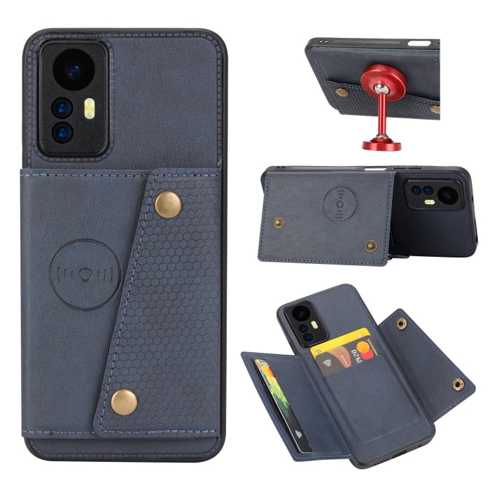 Estuche magnético para teléfono con ranuras para tarjetas con doble hebilla, For Xiaomi Redmi K70 Ultra, For Xiaomi Redmi 13 4G Global, For Xiaomi Redmi Note 13 Pro 4G Global, For Xiaomi Redmi Note 13 4G Global, For Xiaomi 14 Ultra                     ...