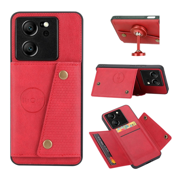 Estuche magnético para teléfono con ranuras para tarjetas con doble hebilla, For Xiaomi Redmi K70 Ultra, For Xiaomi Redmi 13 4G Global, For Xiaomi Redmi Note 13 Pro 4G Global, For Xiaomi Redmi Note 13 4G Global, For Xiaomi 14 Ultra                     ...