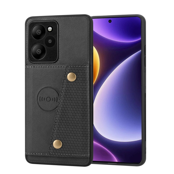 Estuche magnético para teléfono con ranuras para tarjetas con doble hebilla, For Xiaomi Redmi K70 Ultra, For Xiaomi Redmi 13 4G Global, For Xiaomi Redmi Note 13 Pro 4G Global, For Xiaomi Redmi Note 13 4G Global, For Xiaomi 14 Ultra                     ...