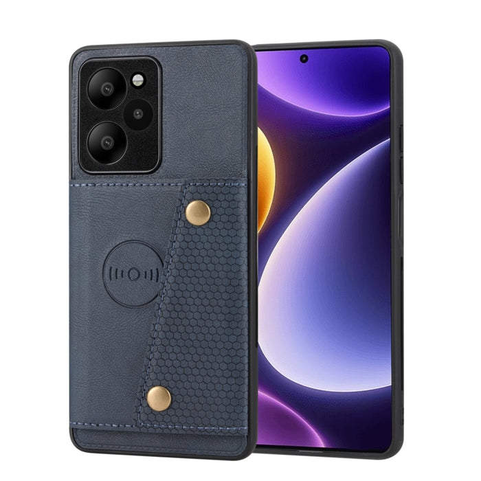 Estuche magnético para teléfono con ranuras para tarjetas con doble hebilla, For Xiaomi Redmi K70 Ultra, For Xiaomi Redmi 13 4G Global, For Xiaomi Redmi Note 13 Pro 4G Global, For Xiaomi Redmi Note 13 4G Global, For Xiaomi 14 Ultra                     ...