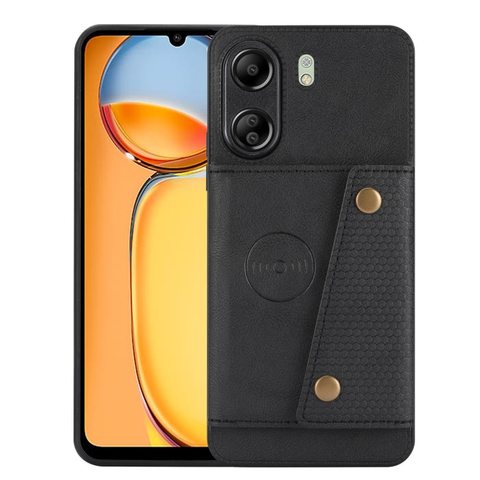 Estuche magnético para teléfono con ranuras para tarjetas con doble hebilla, For Xiaomi Redmi K70 Ultra, For Xiaomi Redmi 13 4G Global, For Xiaomi Redmi Note 13 Pro 4G Global, For Xiaomi Redmi Note 13 4G Global, For Xiaomi 14 Ultra                     ...